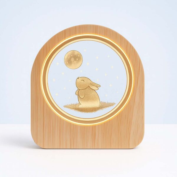 Rabbit Lamp/ 3D ক্রিস্টাল ল্যাম্প